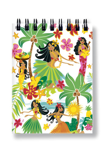 Notebook Small 50-sht, Island Hula Honeys