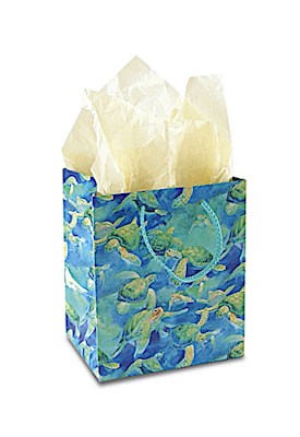 Small Gift Bag, Swimming Honu