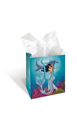 Small Gift Bag, IH Mermaids Sunny/Jewel
