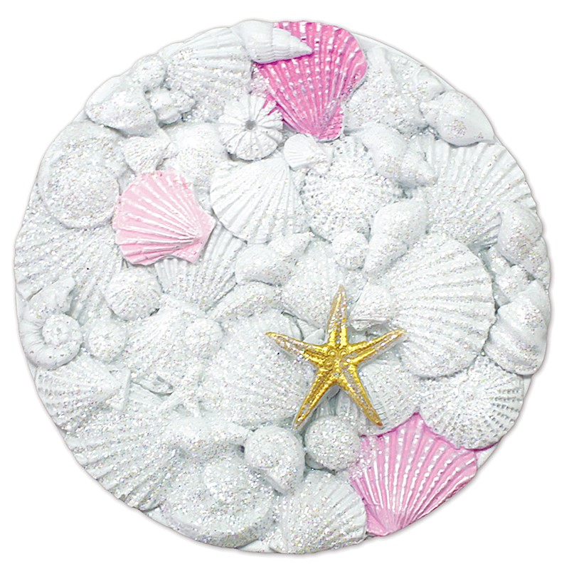 seashell decor Seashell magnets beachy kitchen decor handpainted magnets conch shell magnets beach decor beach style accessories