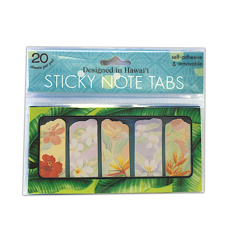 Sticky Memo Tabs Island Florals Welcome To The Islands