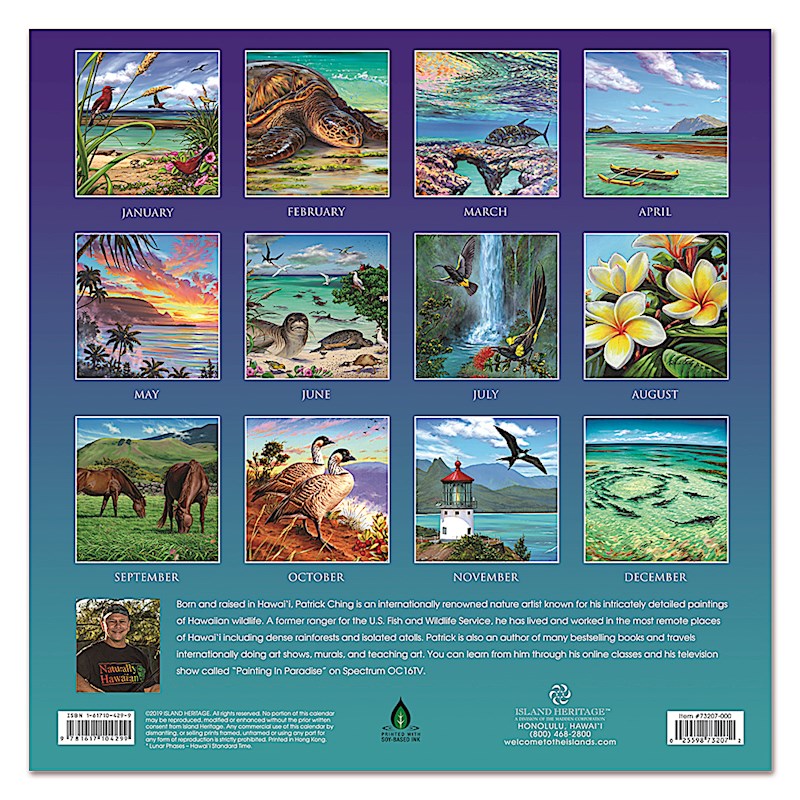 2020 Deluxe Calendar Naturally Hawaiian - Welcome to the Islands