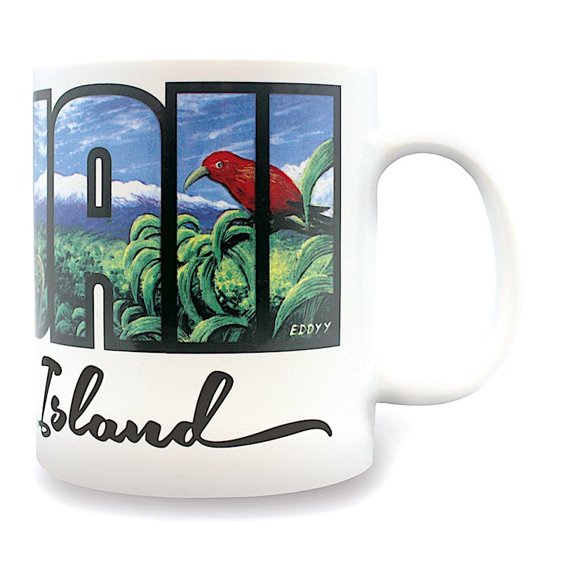 Boxed Hawaiian Eddy Y Coffee Mug Hawaii 14 oz Big Island 