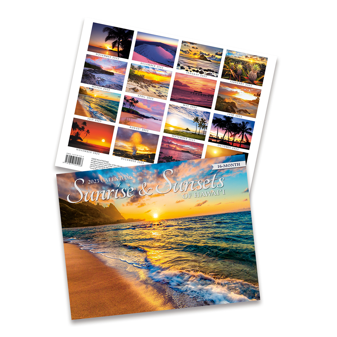 2023 Trade Calendar, Sunrise and Sunsets of Hawai'i Welcome to the Islands
