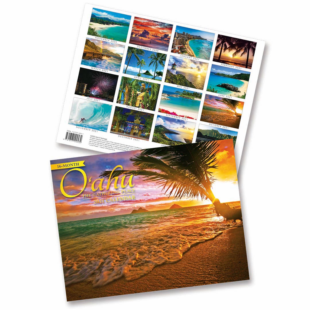 Oahu Calendar 2022-16 Month Nov 2021 to Feb 2023 The Gathering Place Hawaii 