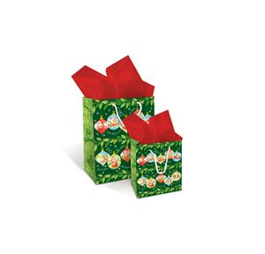 Medium Gift Bag, Santa's Island Holiday