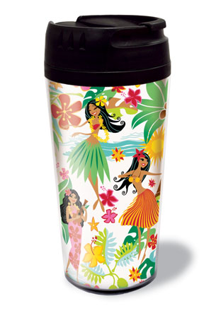 16 oz. Thermal Tumbler, Island Hula Honeys