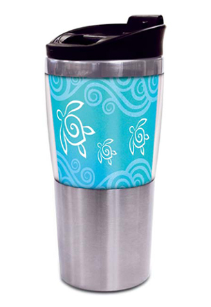 16 oz. Stainless Steel Tumbler, Honu Swirl