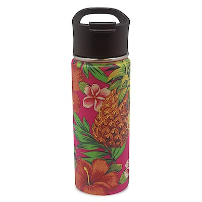 18.6 oz. Island Flask, Tropical Pineapple - Pink