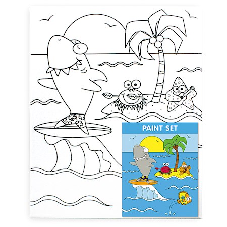 Canvas & Paint Set, Marine Adventures