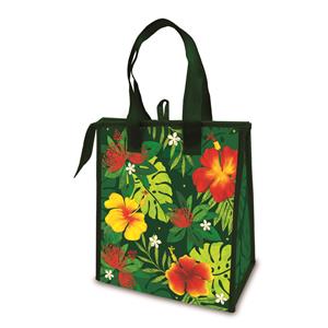 Small Insulated Tote, Floral Monstera