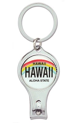 Nail Clipper Keychain, License Plate - Hawai‘i