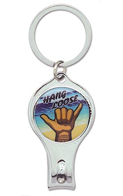 Nail Clipper Keychain, Hang Loose Shaka