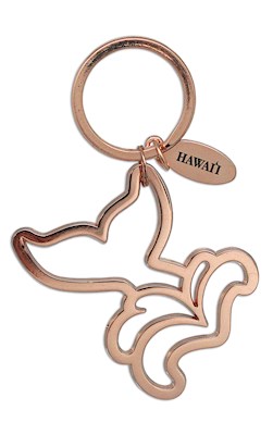 Copper Keychain, Whale Tail - Hawaii