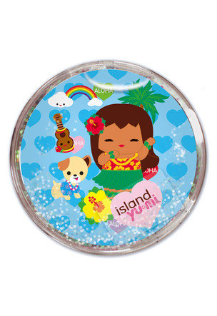 Round Floater Magnet, Island Yumi Aloha (REV)