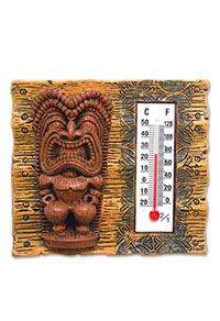 HP Polyresin Thermometer Magnet, Tiki Tapa