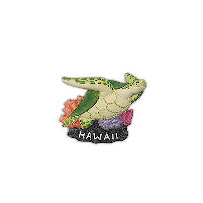 HP Polyresin Magnet, Honu Reef - Hawaii