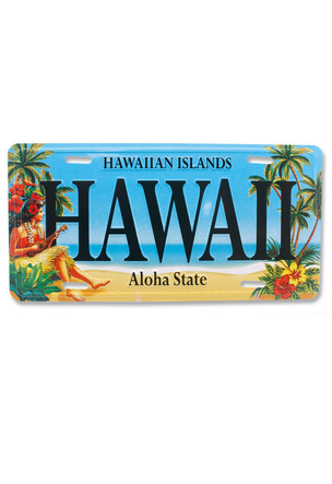Island Heritage Maui Souvenir License Plate Hula Honeys 