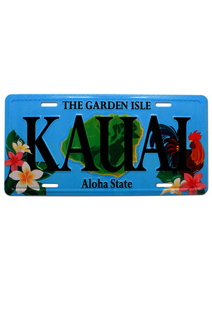 License Plate, Rooster Kauai