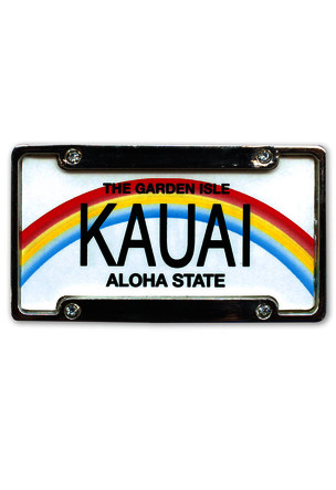 License Plate Metal Magnet, Kauai