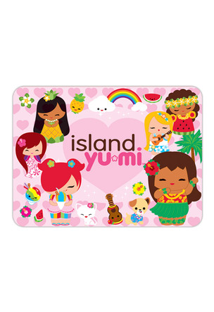 Tin Magnet (Glitter), Island Yumi - Pink