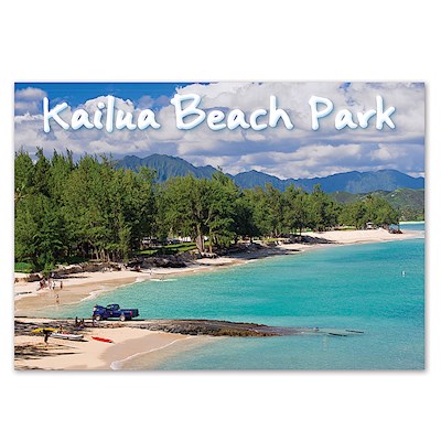 Kailua Beach Park 4 X 6 O'ahu Postcard