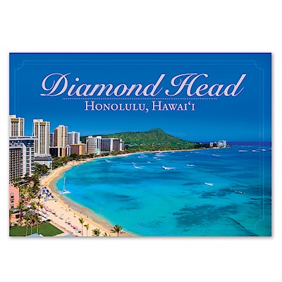 Diamond Head 4 X 6 O'ahu Postcard