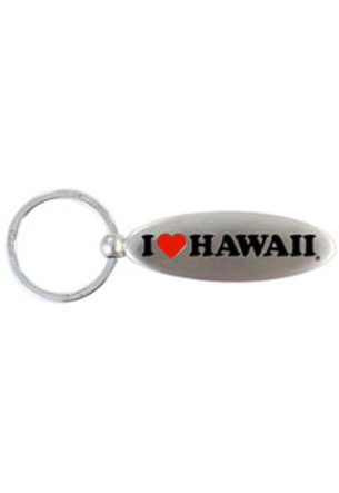 Metal Keychain, I Love Hawaii