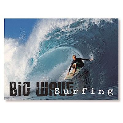 3D Lenticular 5x7 Postcard, Big Wave Surfing
