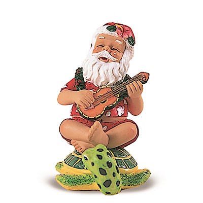 HP Ornament, Strumming Santa on Honu