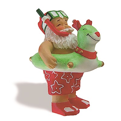 HP Ornament, Beach Bound Santa