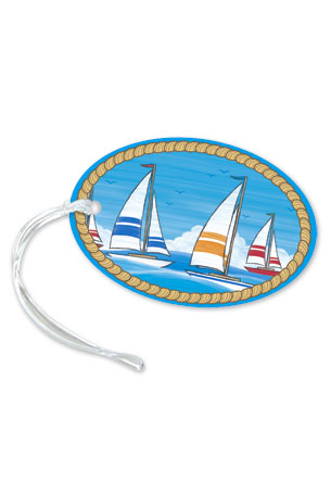 Die-Cut ID Tag, Smooth Sailing*