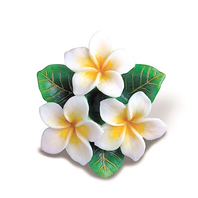 HP Ornament, Plumerias - White