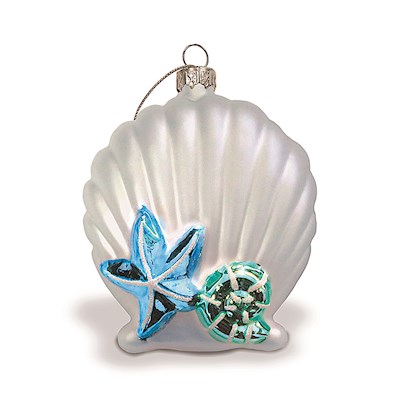 Collectible Glass, Seashell Elegance - Silver