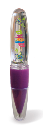 Mini Light-Up Ballpoint Pen, Bold Aloha