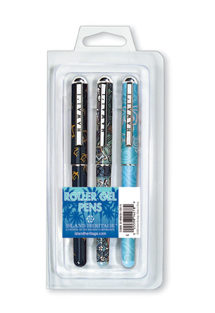 3-pk Rollerball Pens, Honu