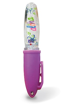 Magnetic Mini Light-Up Ballpoint Pen, Bold Aloha
