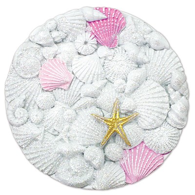 Coastal HP Polyresin Magnet, Shells Circle