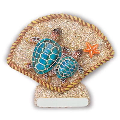 Coastal HP Polyresin Magnet, Turtles 'Hawaii'