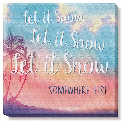 Holiday Canvas Art, Let It Snow