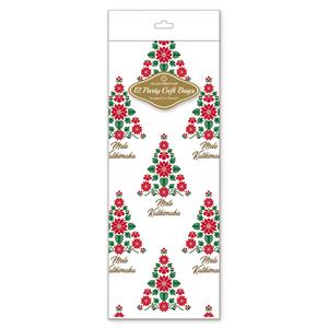 Cello Bag 12-pk LG, Hawaiian Holiday Tree