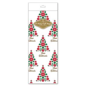 Cello Bag 12-pk LG, Hawaiian Holiday Tree