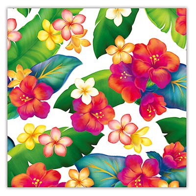 ROLLED GIFT WRAP ISLAND BLOSSOMS