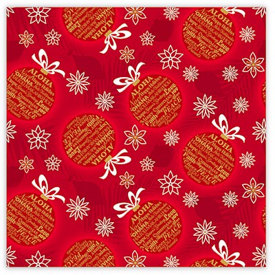 Rolled Gift Wrap, Island Ornaments