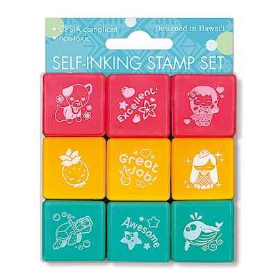 Self-Inking Stamp Set, Hawaii Life