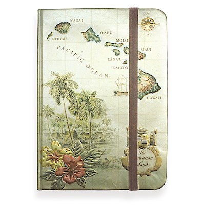 Foil Notebook w/ Elastic Band SM, Islands of HI