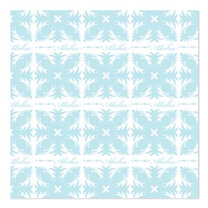 Rolled Gift Wrap, Aloha Pineapple Quilt- Teal