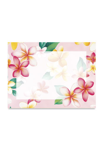 Rect. Aloha Stick'n Notes 50-sht, Plumeria Pink