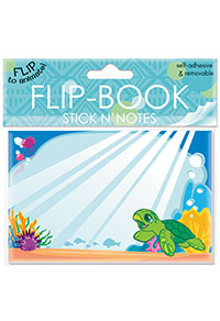 Flip Book Stick'n Notes 32-sht, Honu Ohana