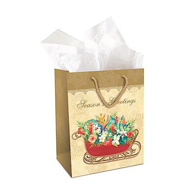 Medium Gift Bag, Sleigh of Aloha